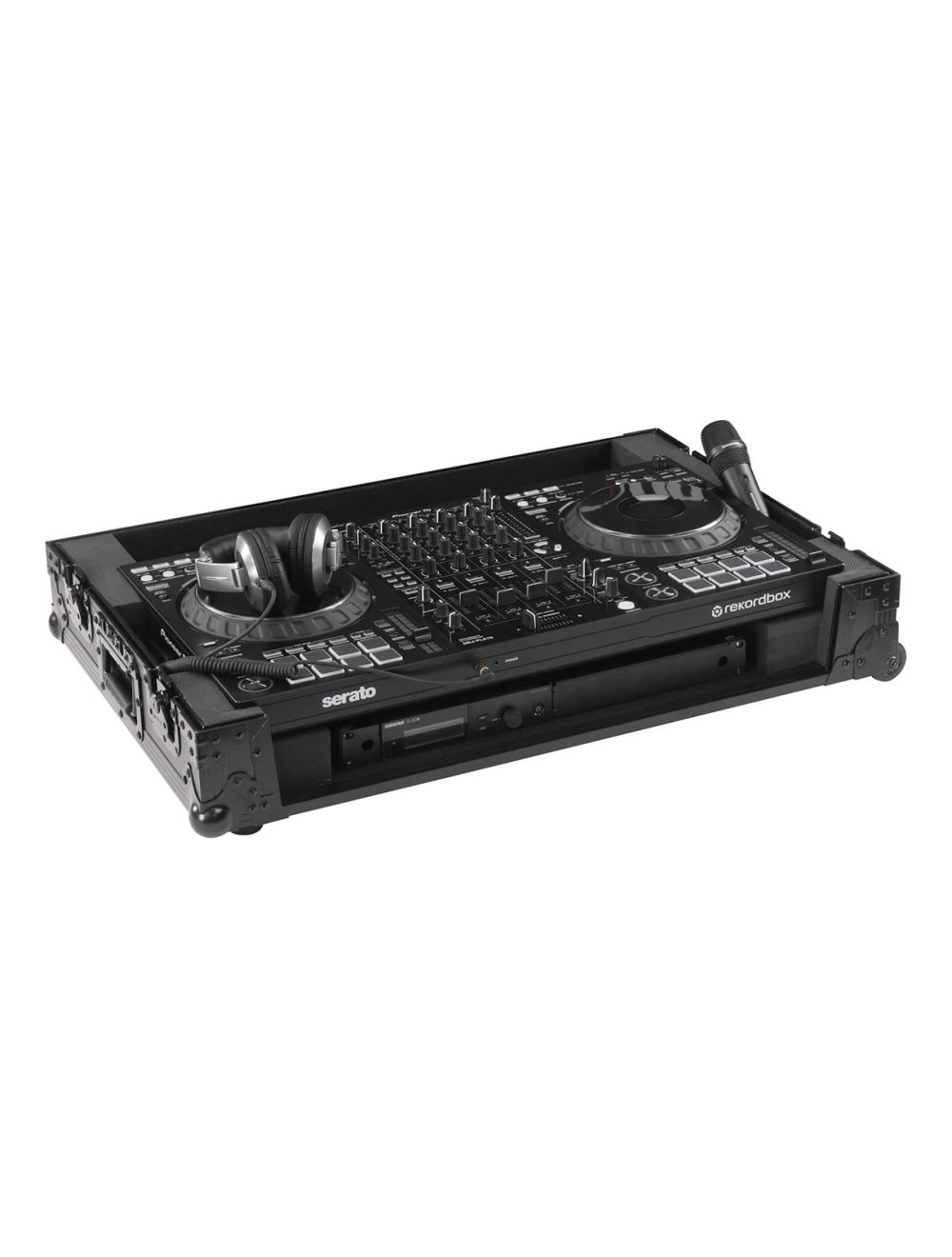 Odyssey FZDDJFLX10CWBL Black Label Flight Case fits Pioneer DJ DDJ-FLX10