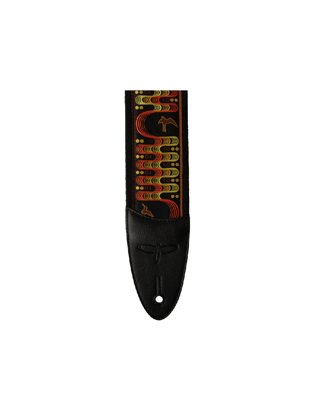 PRS 2.4" Padded Guitar Strap w/Custom Jacquard Birds Wavelength - Yellow