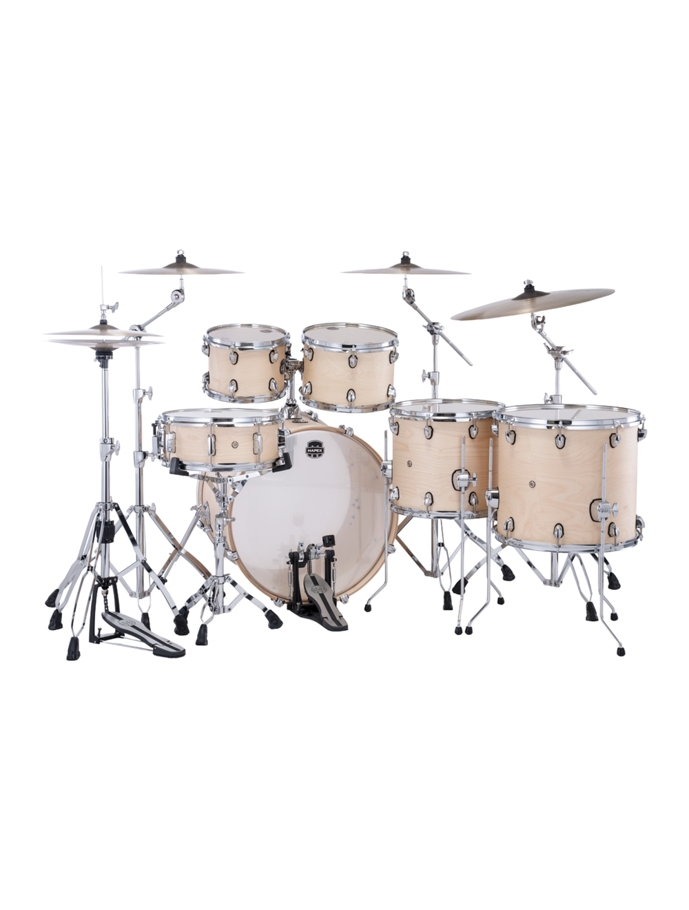 Mapex Mars Maple Studioease 5-Pc Shell Pack w/22" Kick & Snare - Natural Satin