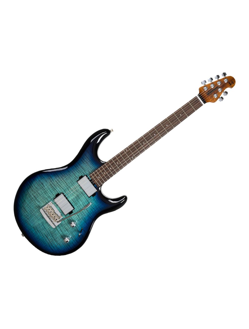 Ernie Ball Music Man Luke 4 Maple Top w/ HH HT Pickups - Blue Dream