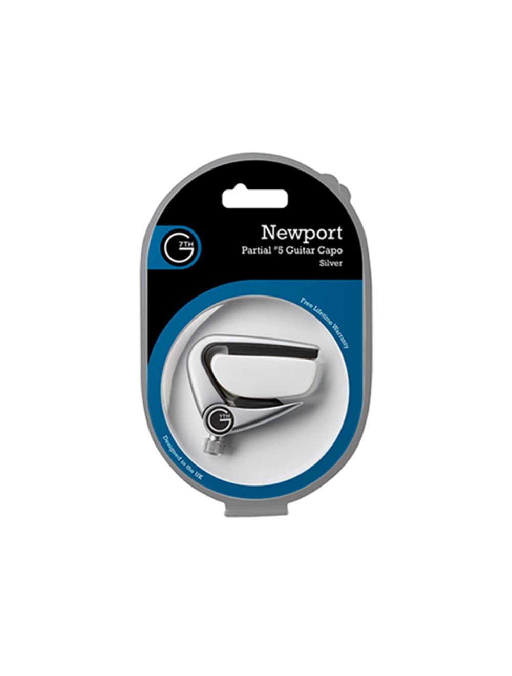G7th Newport Partial #5 Capo - Silver