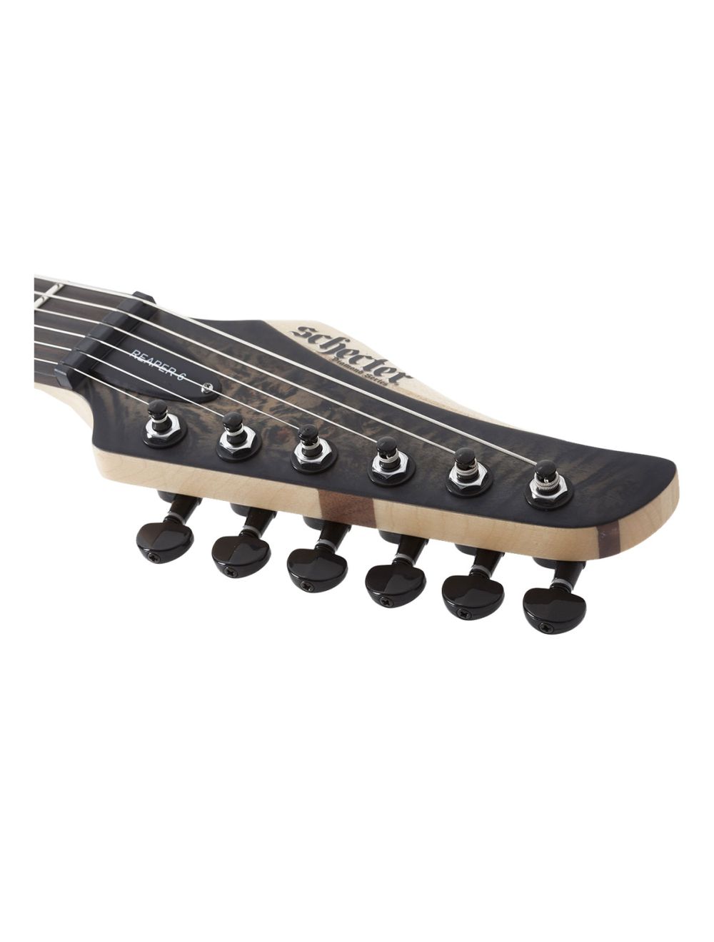 Schecter Reaper-6 FR Left Handed Guitar - Satin Charcoal Burst