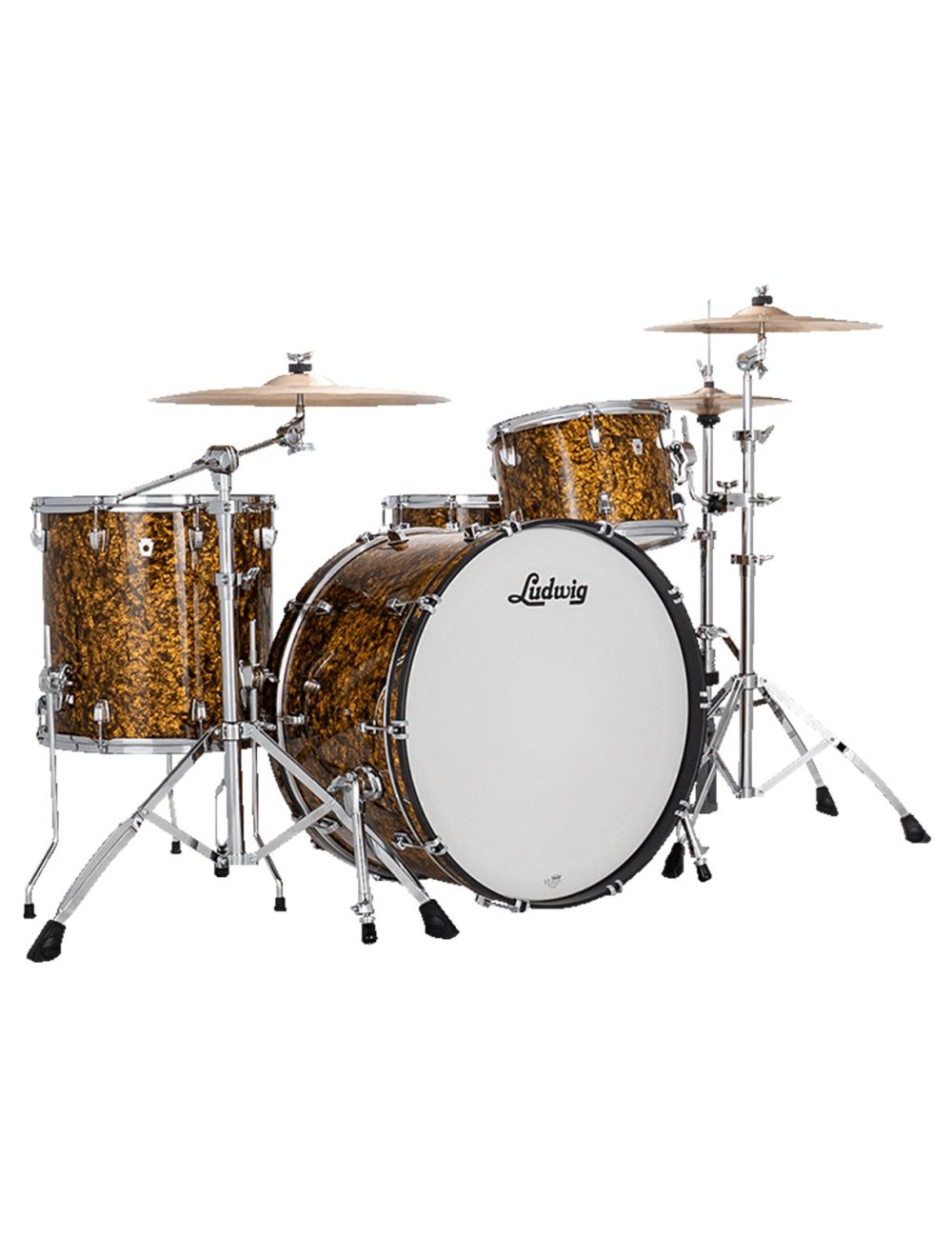 Ludwig Neusonic Pro Beat 3-pc Shell Pack w/ 24" Kick - Butterscotch Pearl
