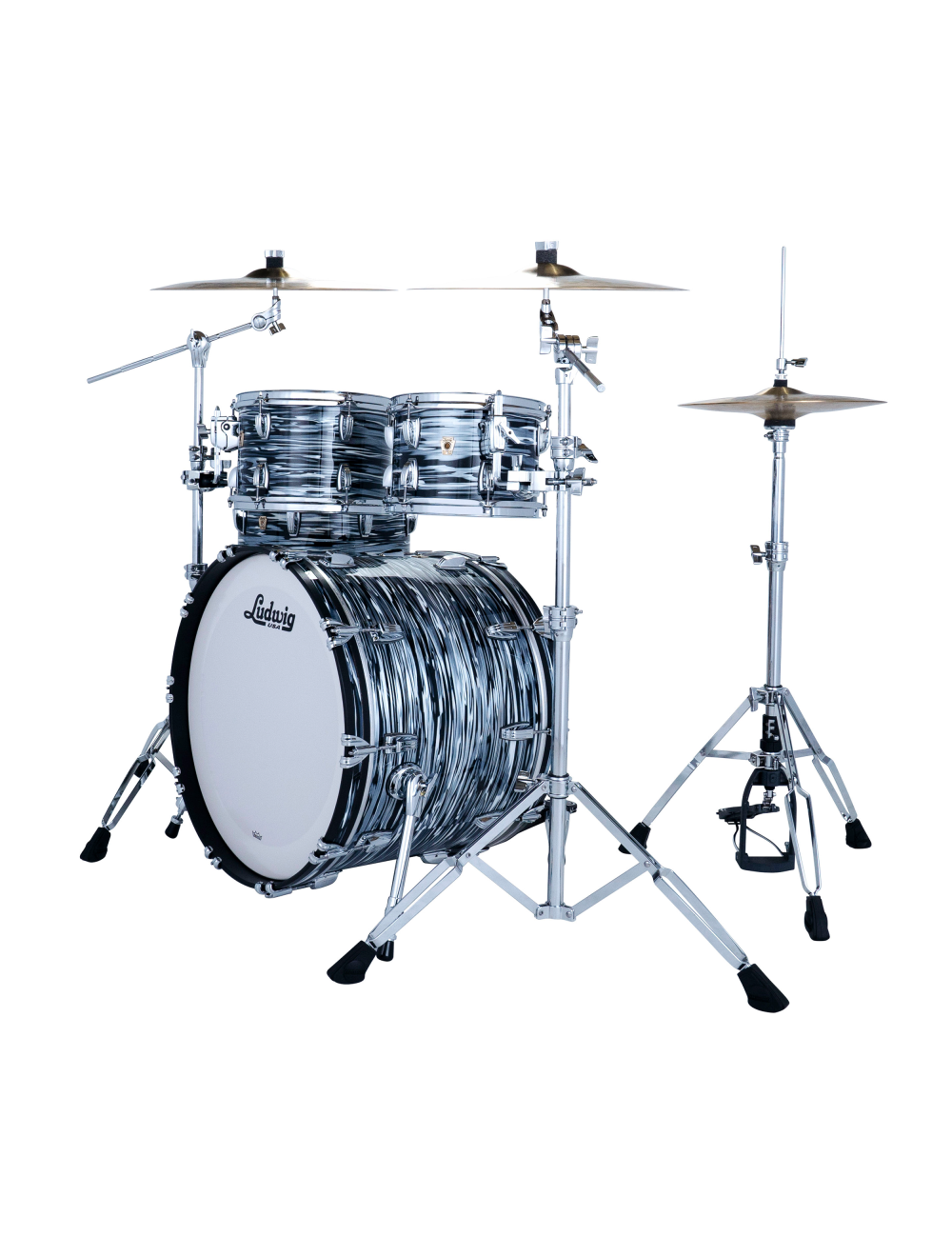 Ludwig Classic Maple Studio 4-Piece Drum Kit w/ 22" Kick - Black Oyster