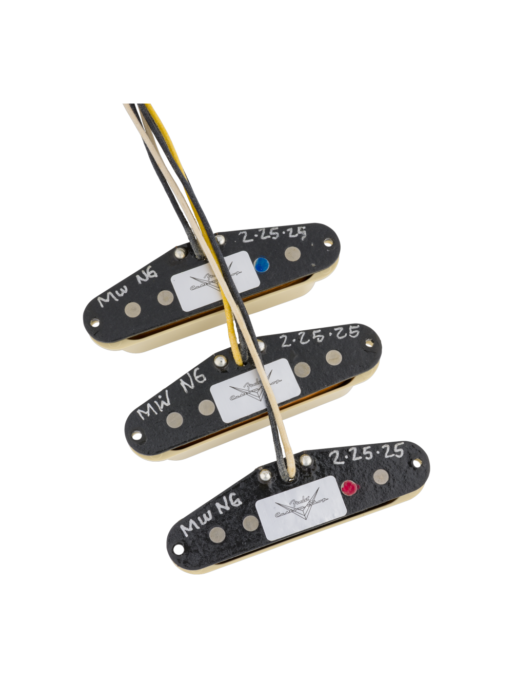 Used Fender Custom Shop Ancho Poblano Stratocaster Pickup Set - Aged White