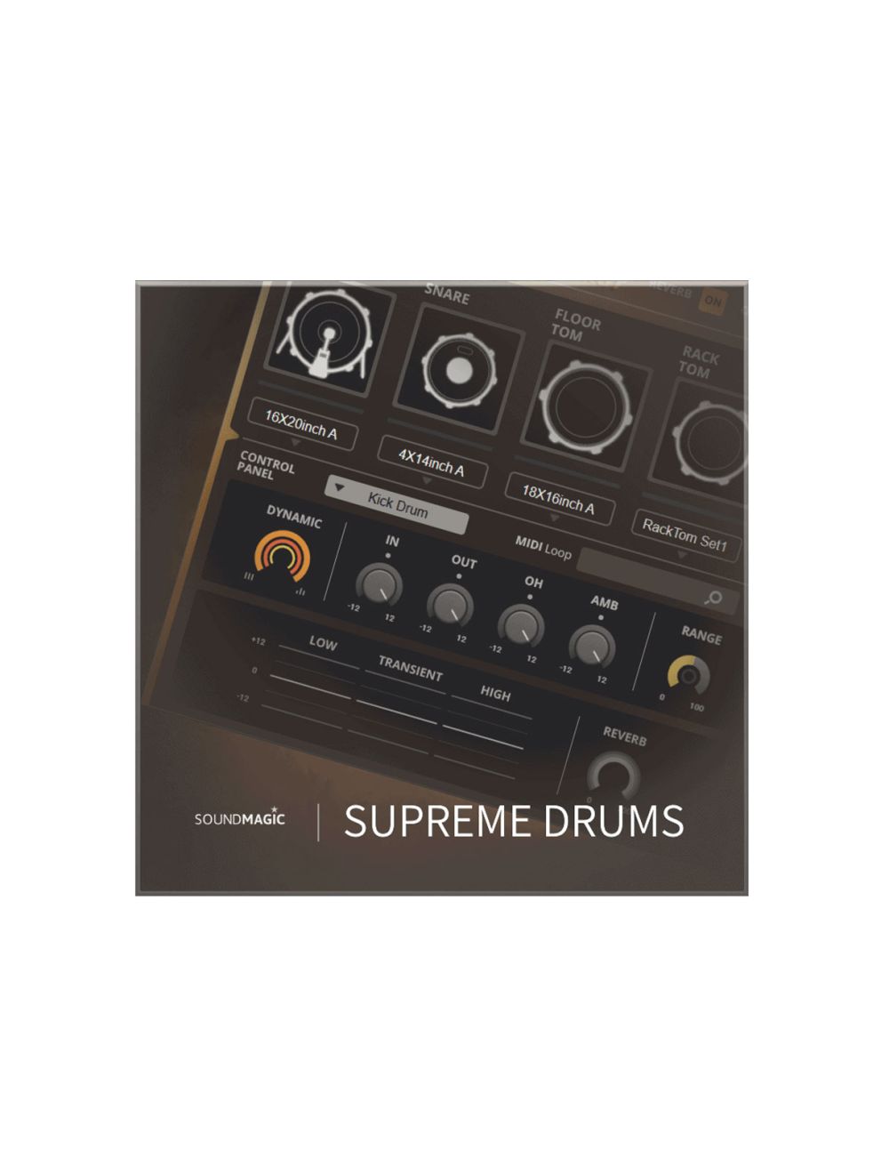 Sound Magic Supreme Drums Orange