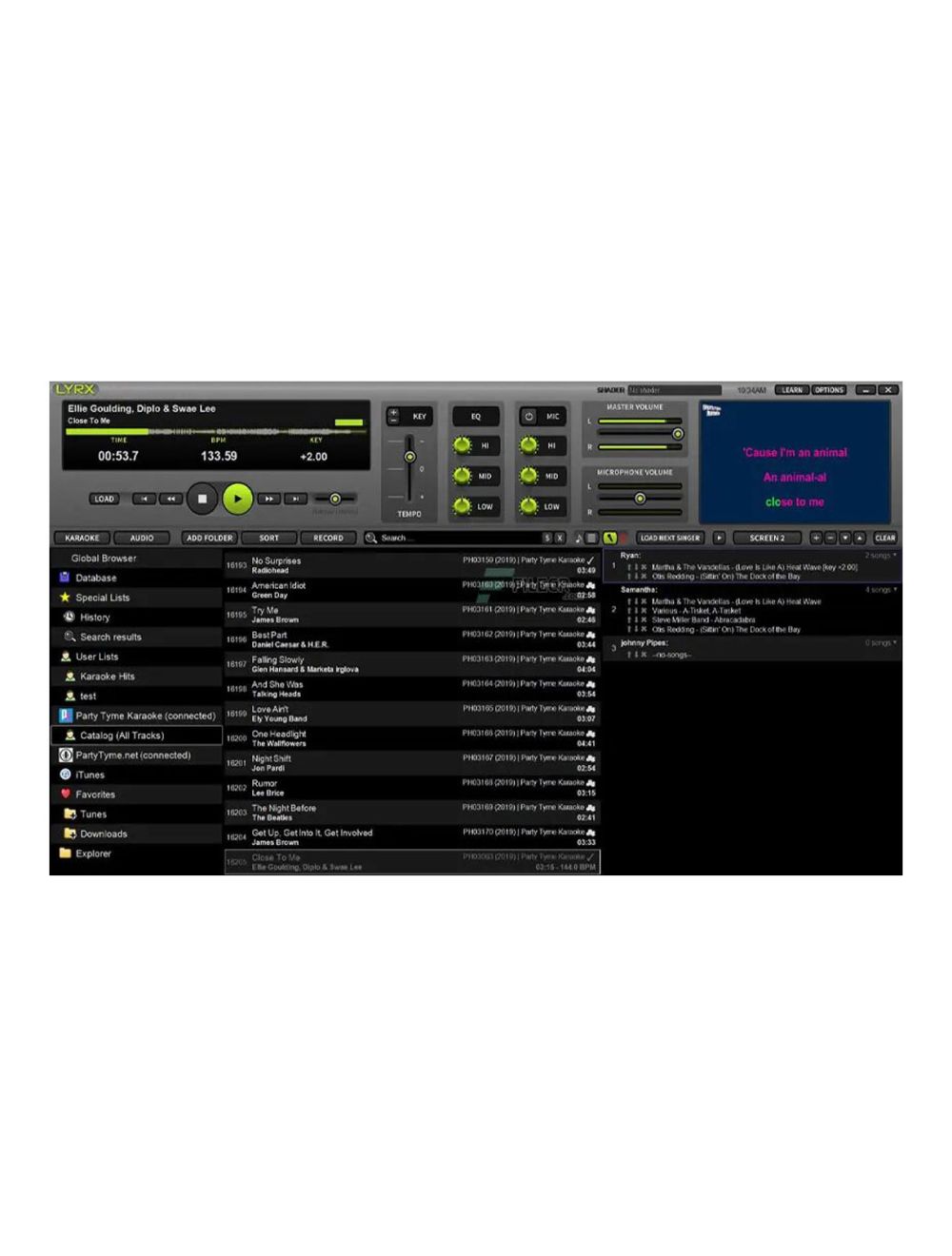 PCDJ LYRX Karaoke Software Exclusively For MAC