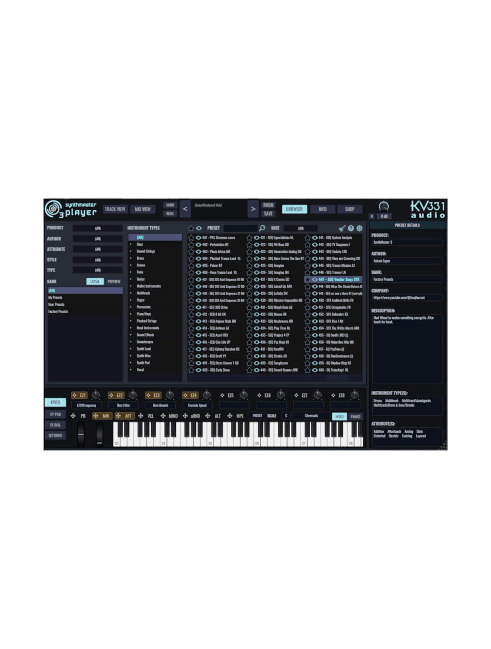 KV331 Audio SynthMaster 3 Player < SM 2 Player Upg