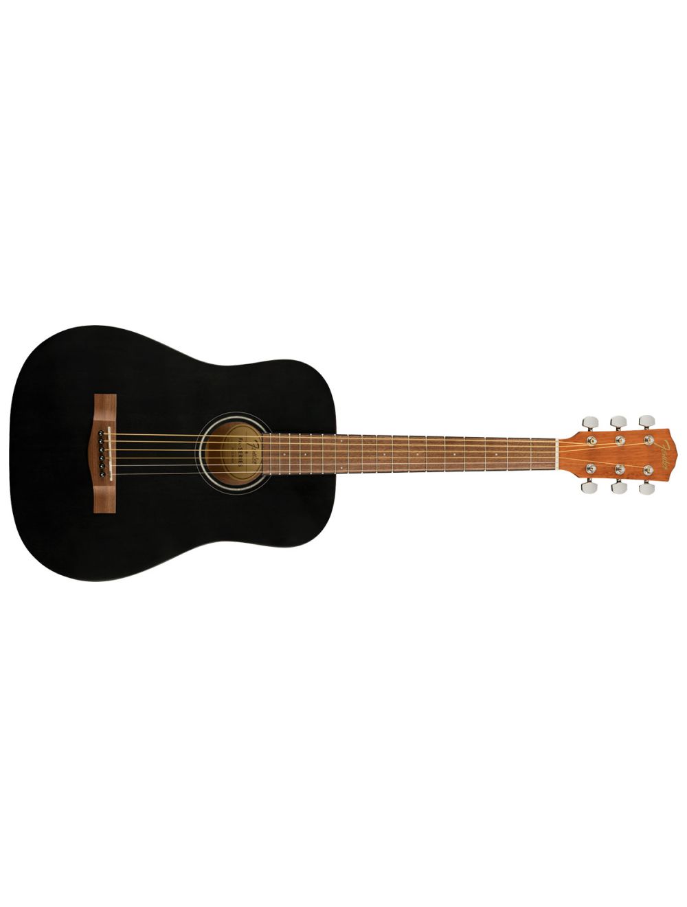 Fender FA-15 3/4 Scale Acoustic Guitar - Black w/ Walnut FB