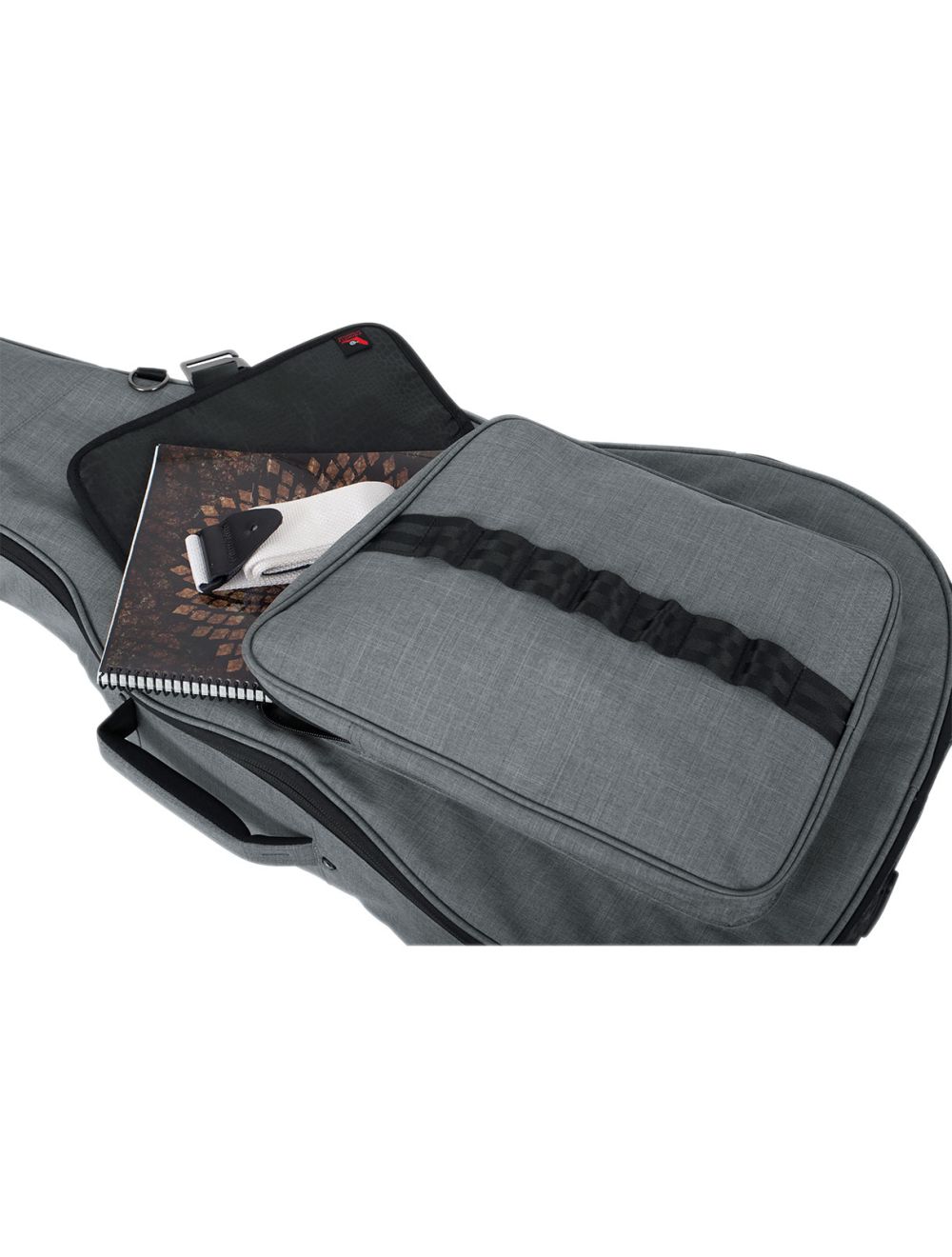 Gator Cases GT-ACOUSTIC-GRY Transit Acoustic Guitar Bag - Light Grey - Open Box