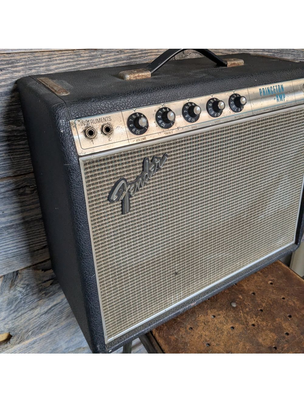 Used Fender 1969 Princeton Combo Amp w/Drip Edge Grill