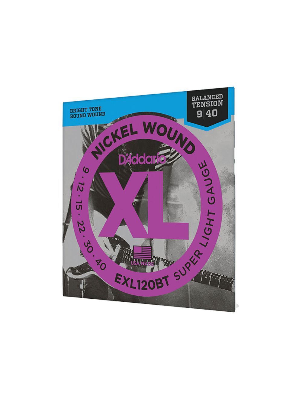 D'Addario EXL120BT XL Nickel Balanced Tension Guitar Strings - 9-40 Gauge