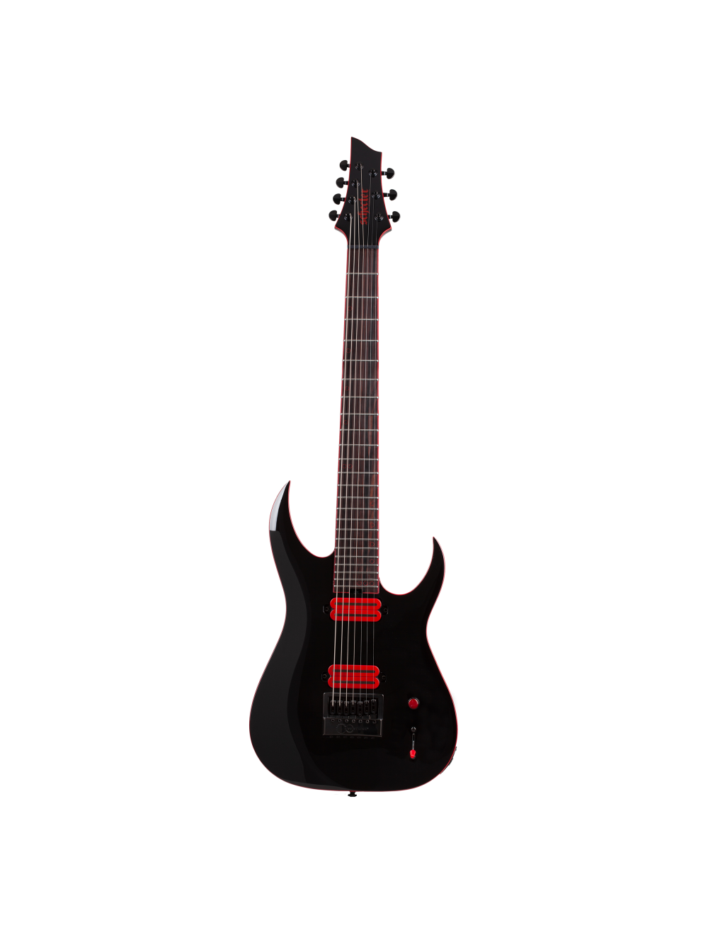 Schecter Sunset-7 ET Red Dawn 7-String Electric Guitar - Gloss Black - Open Box