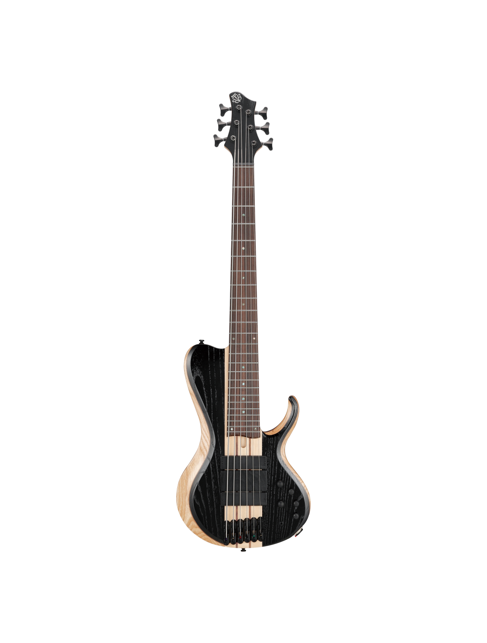 Used Ibanez BTB866SCWKL BTB Bass Workshop 6-String Bass - Weathered Black