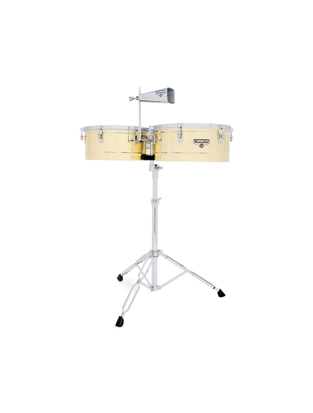 Latin Percussion Matador 14" and 15" Timbales - Brass