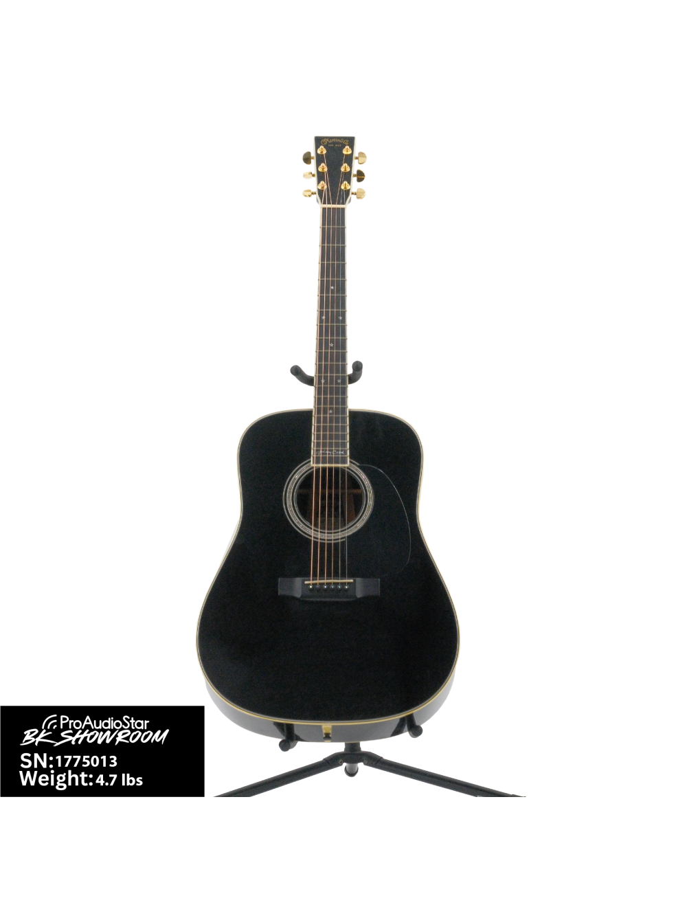 Used Martin D-35 Johnny Cash Signature Acoustic Guitar - Black w/OHSC