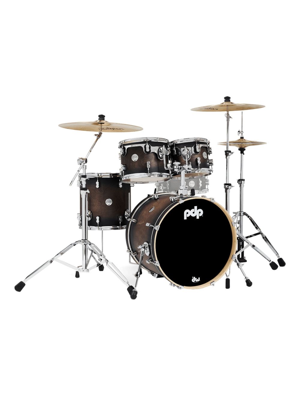 PDP Concept Maple 4-Piece Fusion Shell Pack - Charcoal Burst