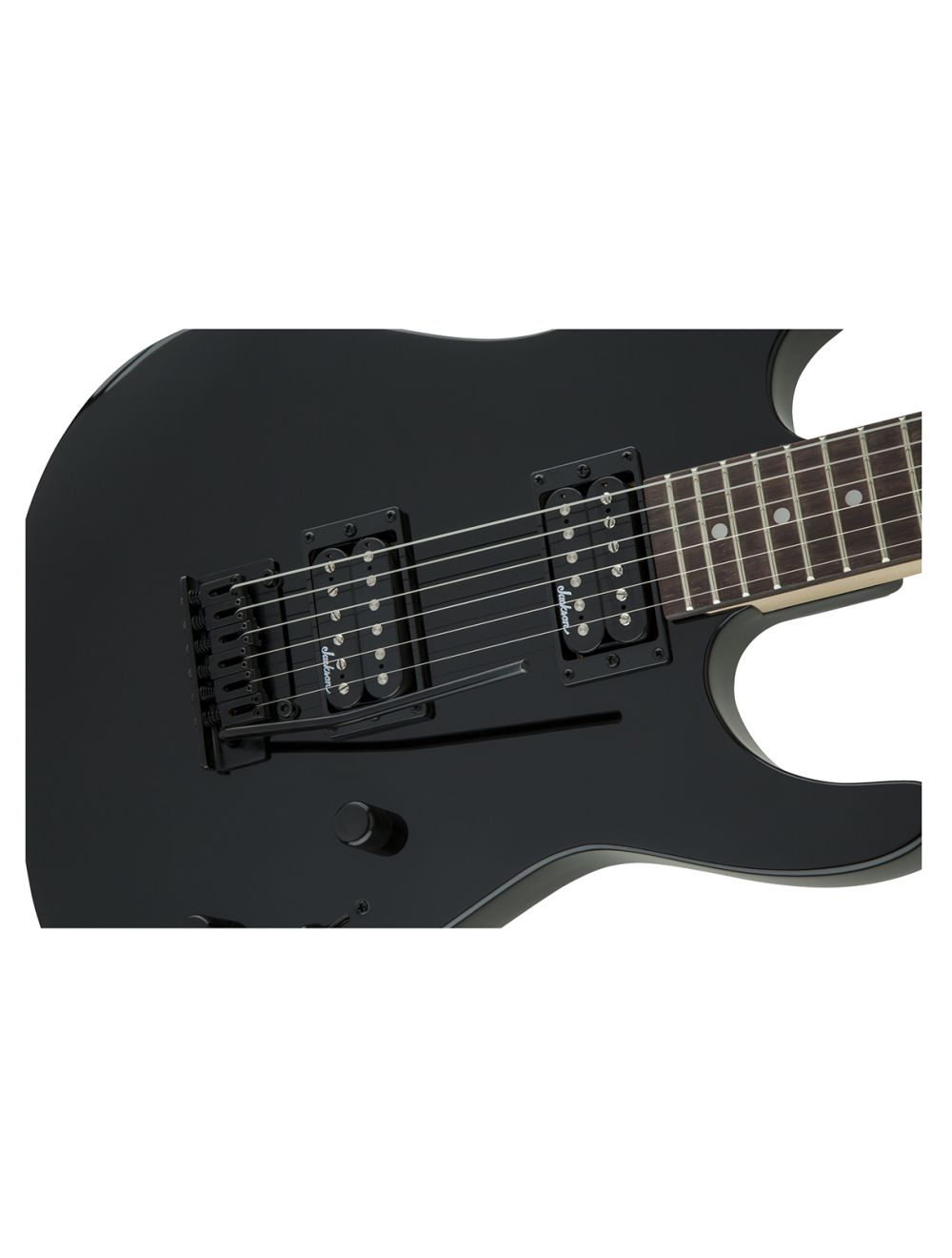 Used Jackson JS Series Dinky JS11 - Gloss Black w/Amaranth FB