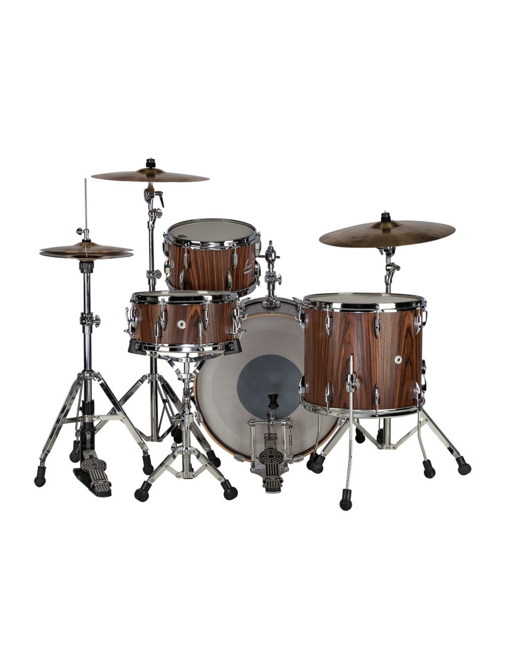 Sonor Vintage Series 3-pc Shell Pack w/22" Kick & Kick Mount - Rosewood Semi-Gloss
