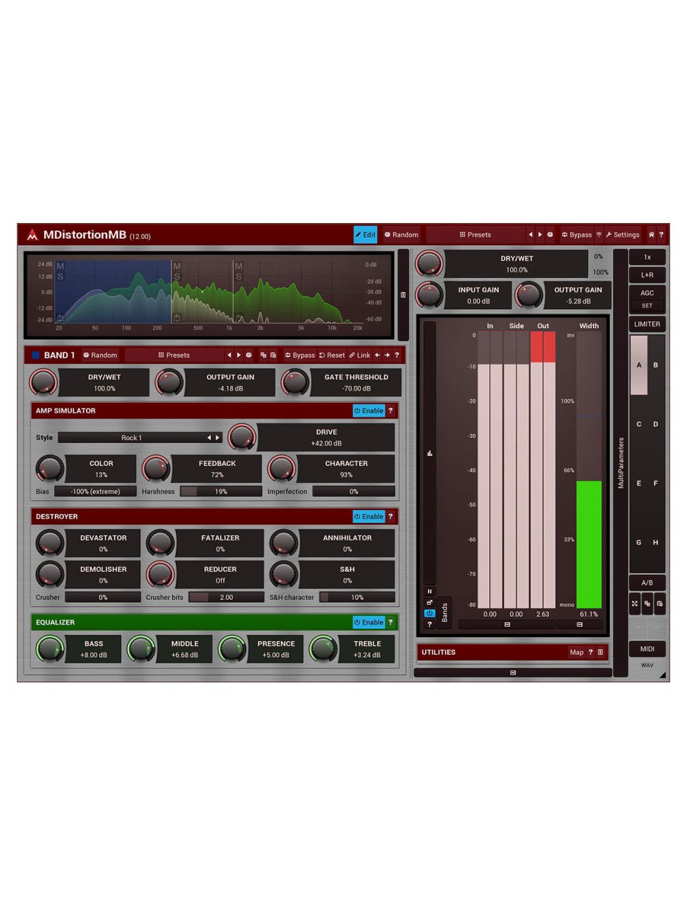 Melda MDistortionMB 6 Purely Digital Distortion Algorithms