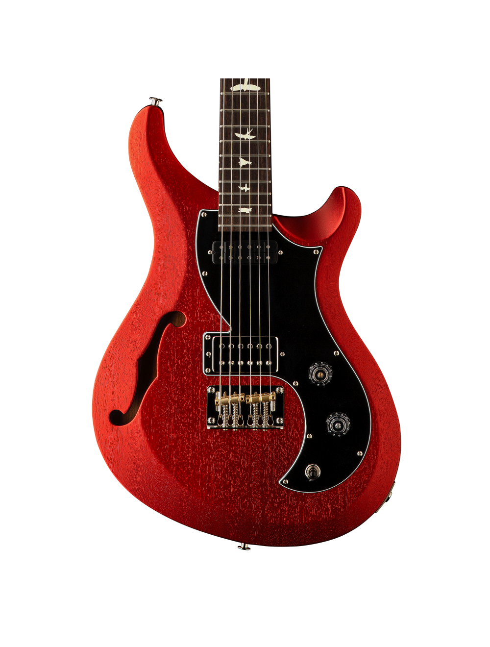 PRS S2 Vela Semi Hollow Satin Electric Guitar - Red Apple Metallic