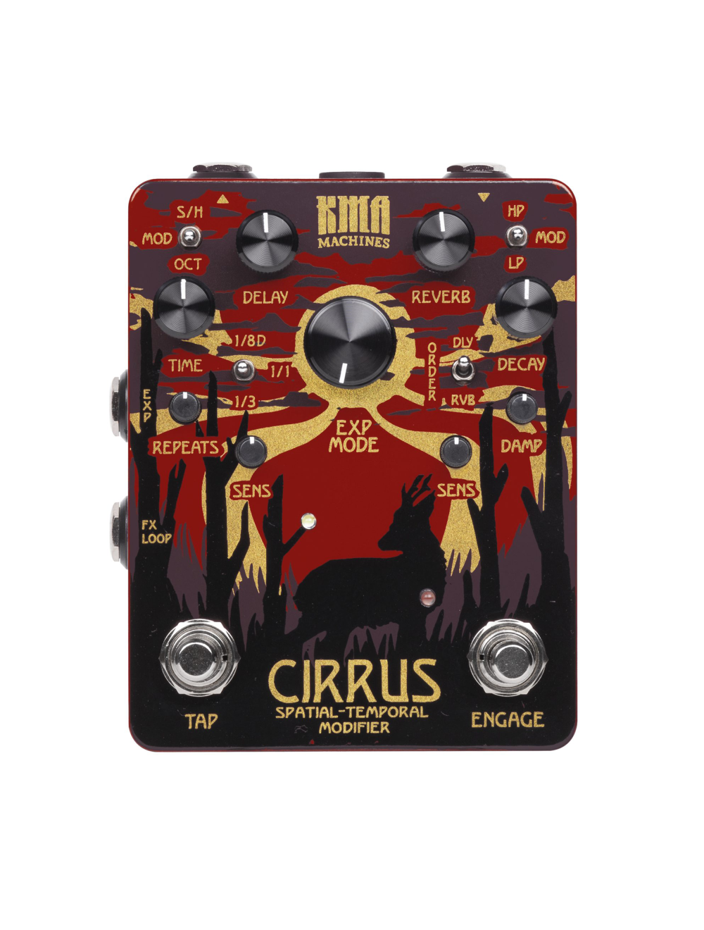 KMA Machines CIRRUS Delay/Reverb Pedal w/Tap Tempo and Modulation