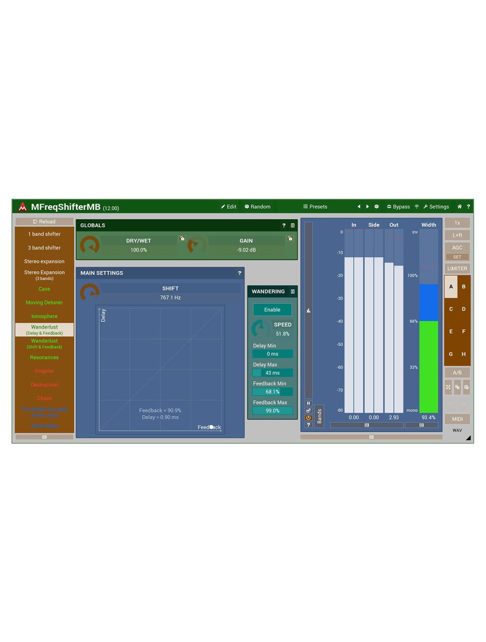 Melda MFreqShifterMB Fatten Your Sounds & Create New Ones