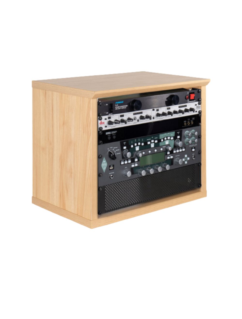 Gator Frameworks GFW-ELITERK-8U-MPL 8U Desktop Studio Rack - Maple - Open Box