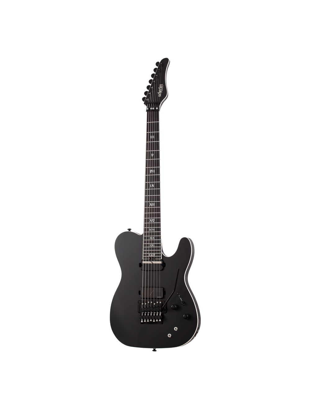Schecter PT-7 FR-S SLS Elite Evil Twin - Satin Black - Open Box