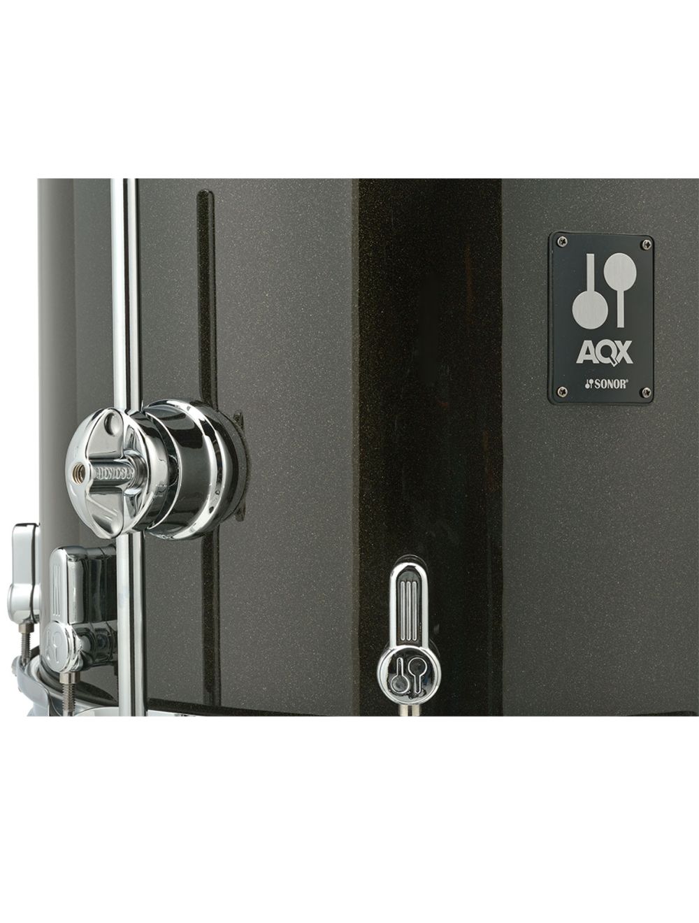 Sonor AQX Jungle 4-pc Shell Pack w/ 16" Kick - Black Midnight Sparkle