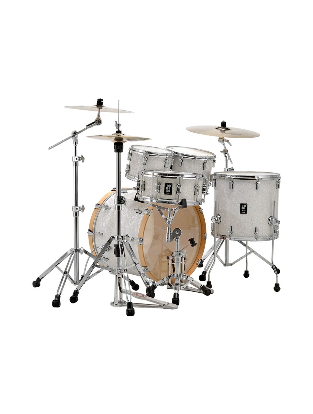 Sonor AQ2 Maple Stage 5-pc Shell Pack w/ 22" Kick - White Marine Pearl - Open Box