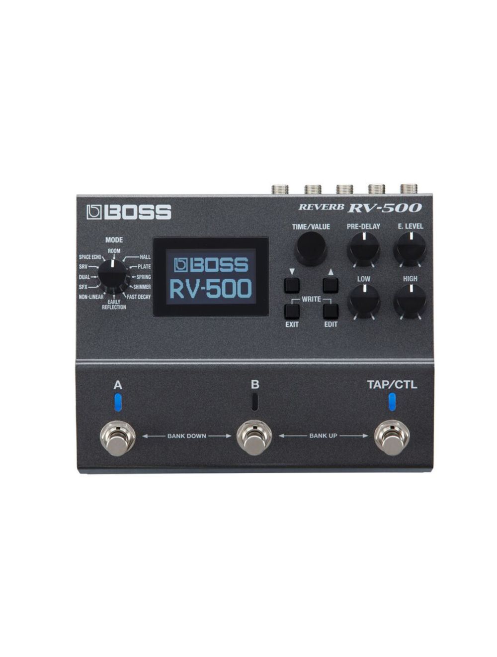 Boss RV-500 Reverb Effects Pedal + Roland PSA-120S + Patch Cable