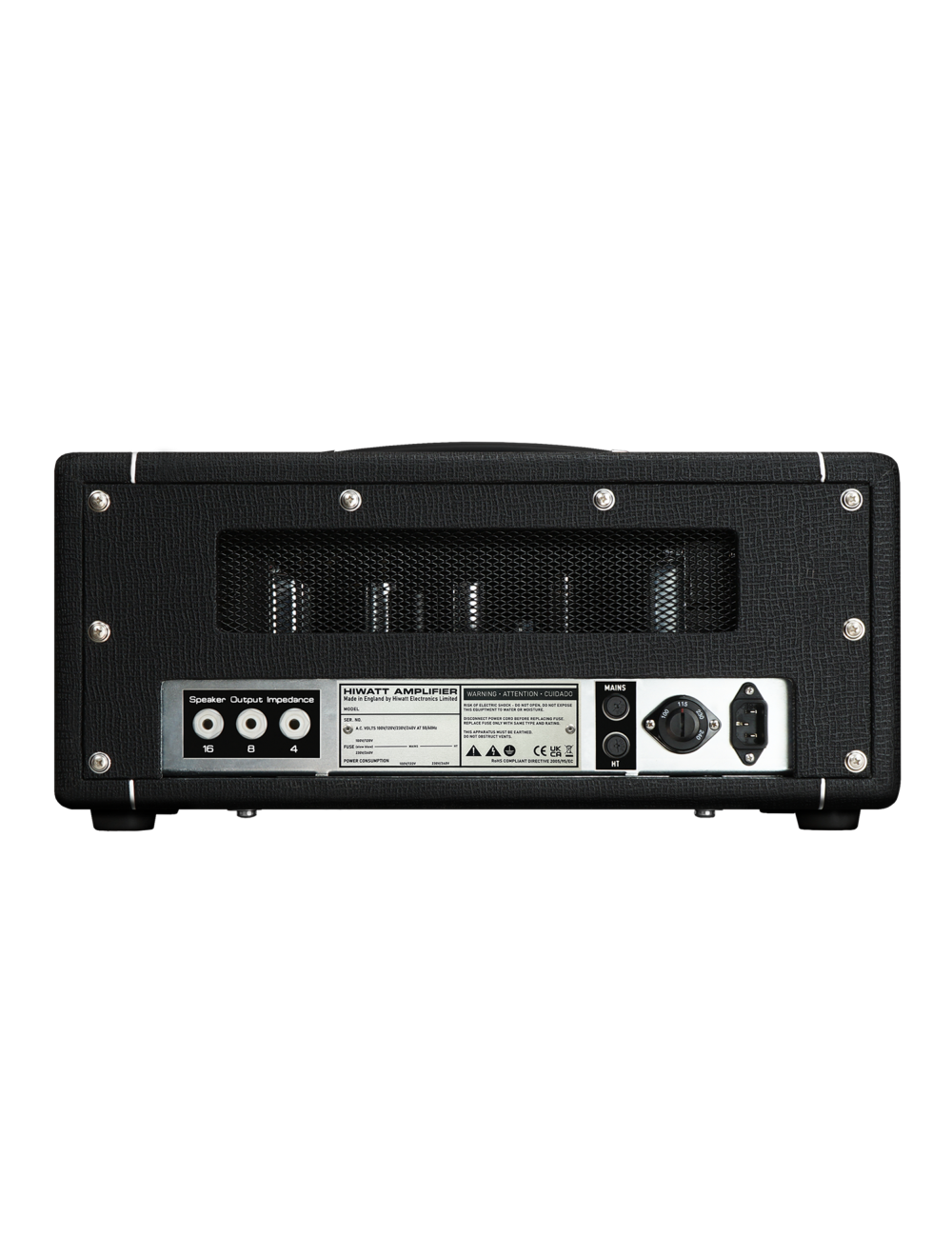 Hiwatt Custom Shop The Custom 20 Handwired 20W Guitar Amplifier Head - Black