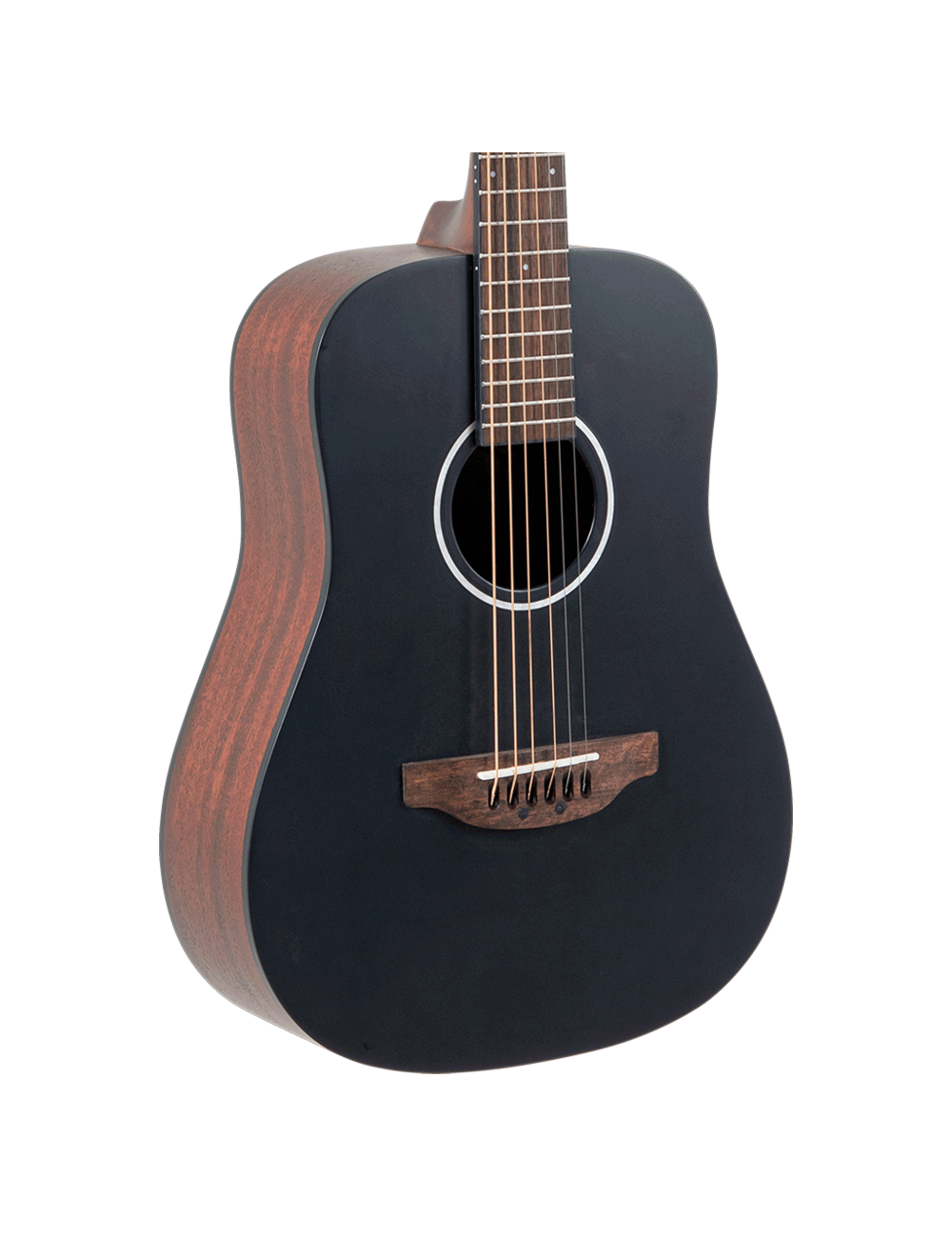 Ovation Applause AAT96-4S Classic Dreadnought Travel Guitar - Black - Open Box