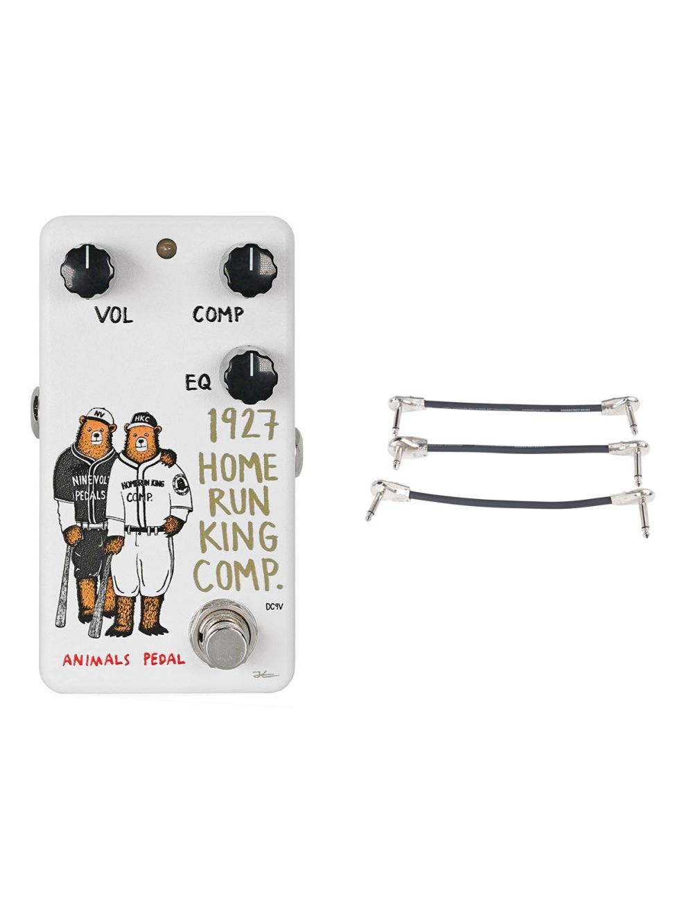 Animals Pedals 1927 Home Run King Compressor Pedal V2 + Gator Patch Cable 3 Pack