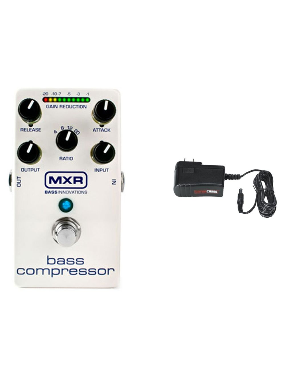 MXR M87 Bass Compressor + Gator 9V Power Supply Combo
