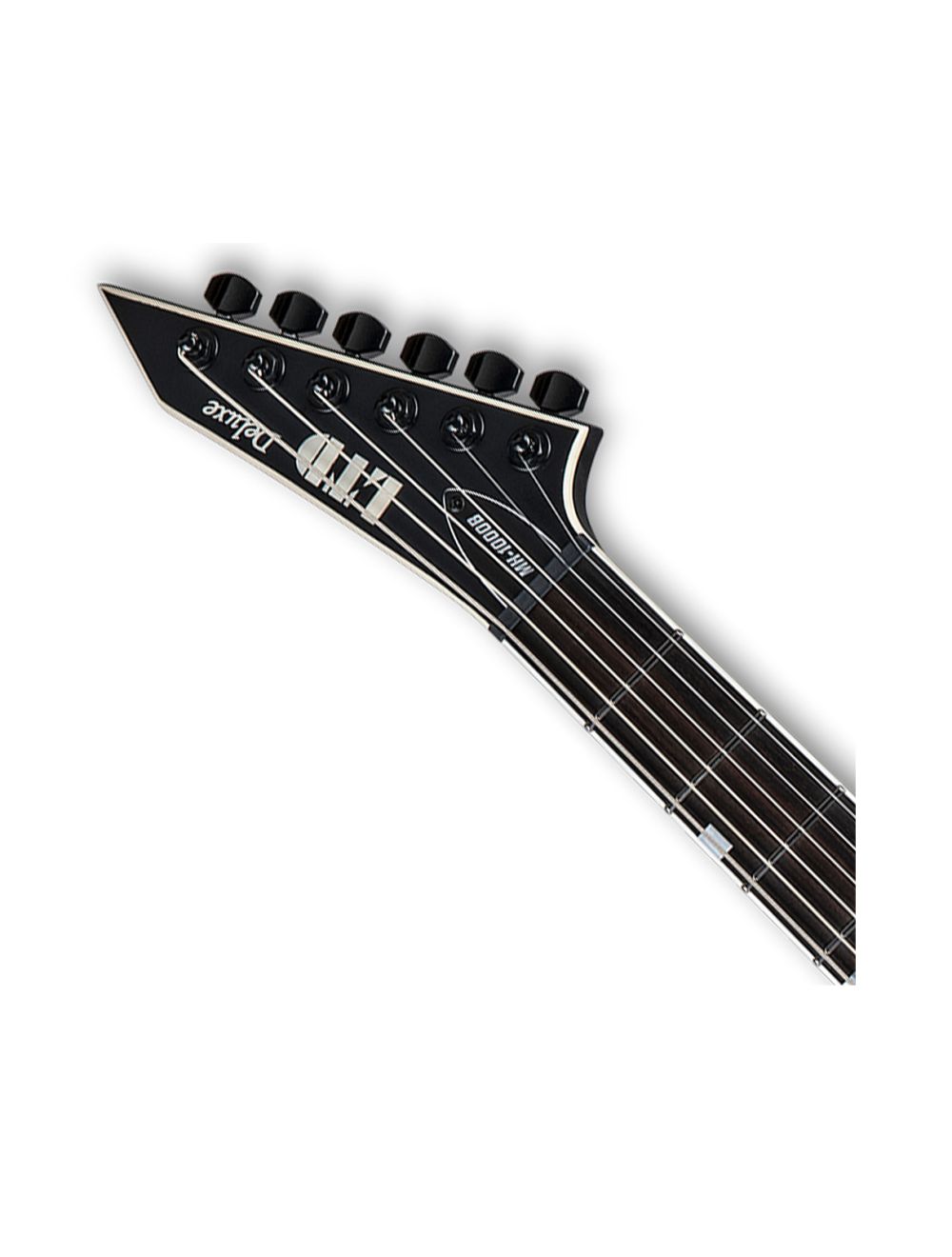 ESP LTD MH-1000 Baritone Electric Guitar - Black Satin