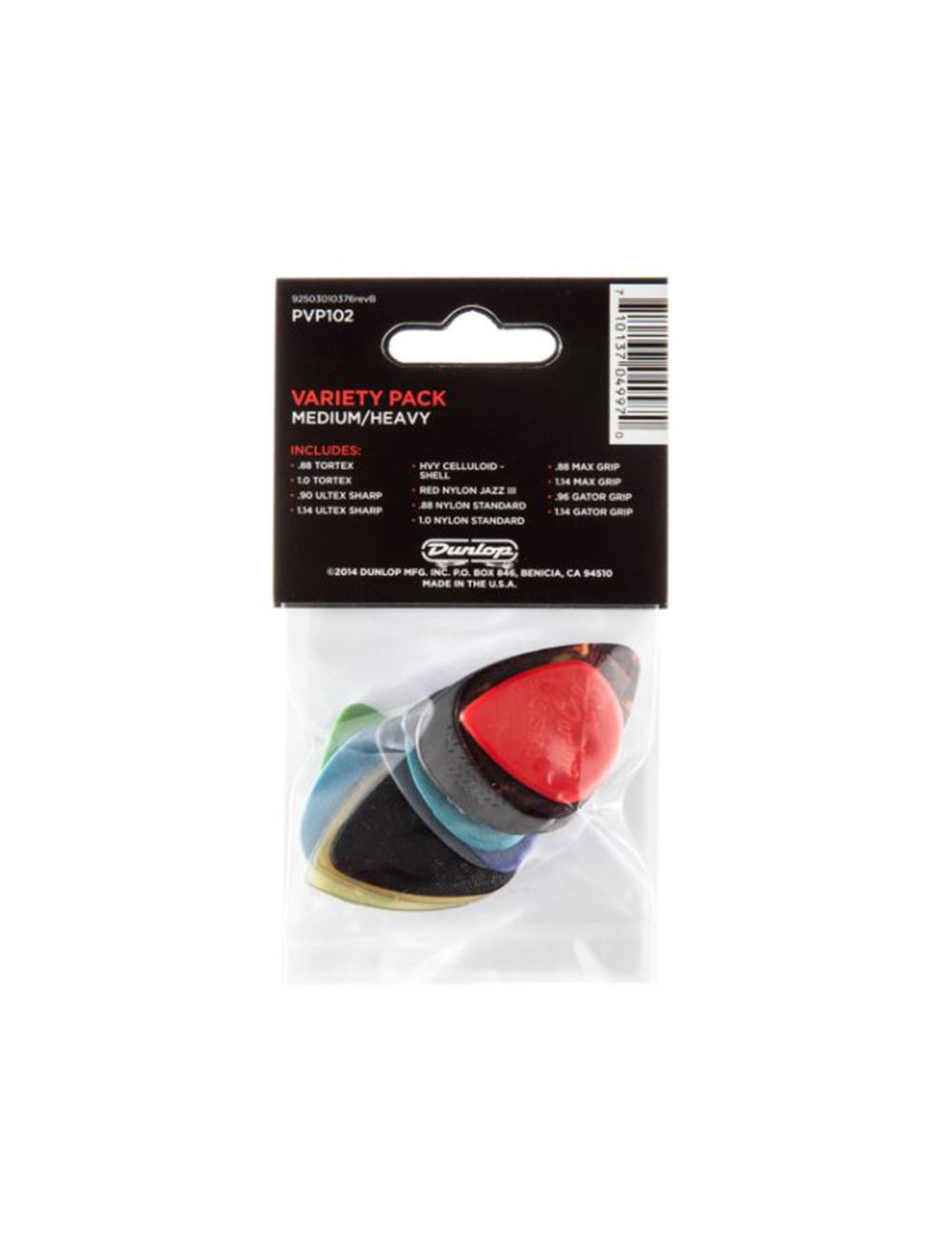 Dunlop PVP102 Pick Variety Pack - Medium/Heavy