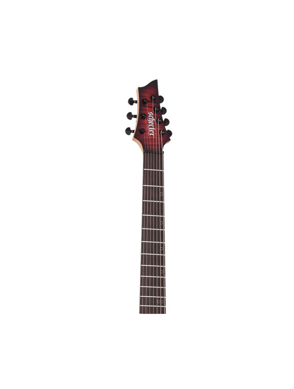 Schecter Sunset-7 Extreme Left Handed - Scarlet Burst