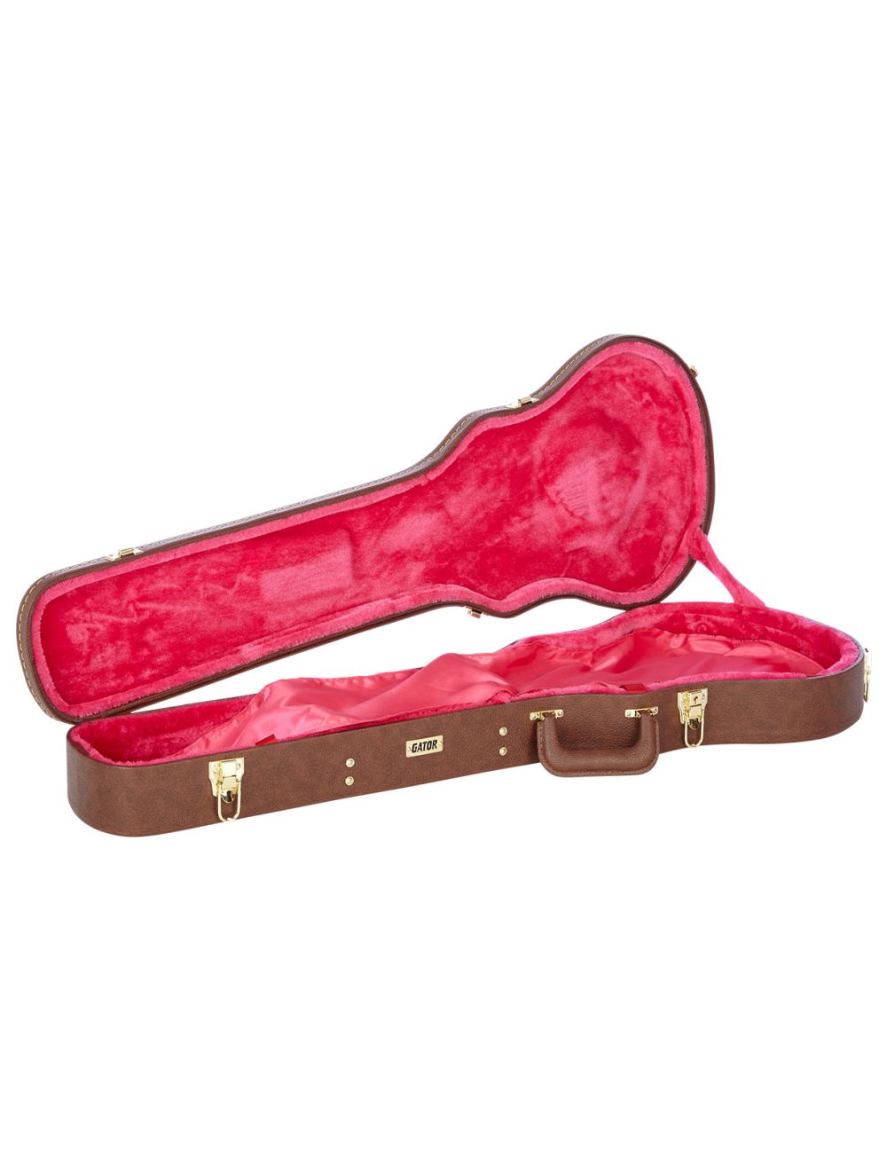 Gator Cases GW-LP-BROWN Gibson Les Paul Deluxe Wood Case - Brown - Open Box