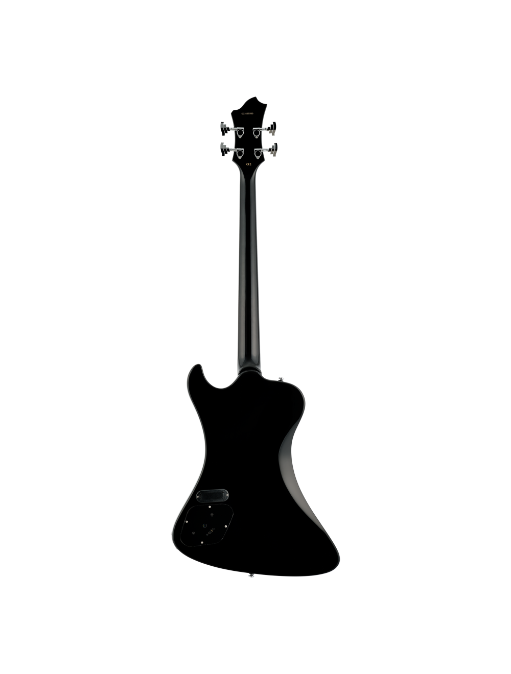 Hagstrom Nekromant 4 Single Cut Bass Guitar - Black Gloss