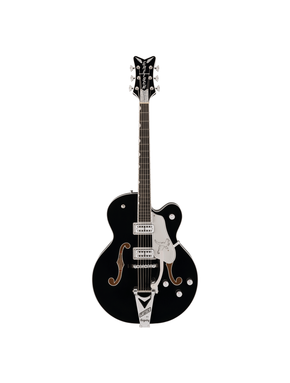 Gretsch Falcon Hollow Body w/String-Thru Bigsby & Chrome Hardware - Black