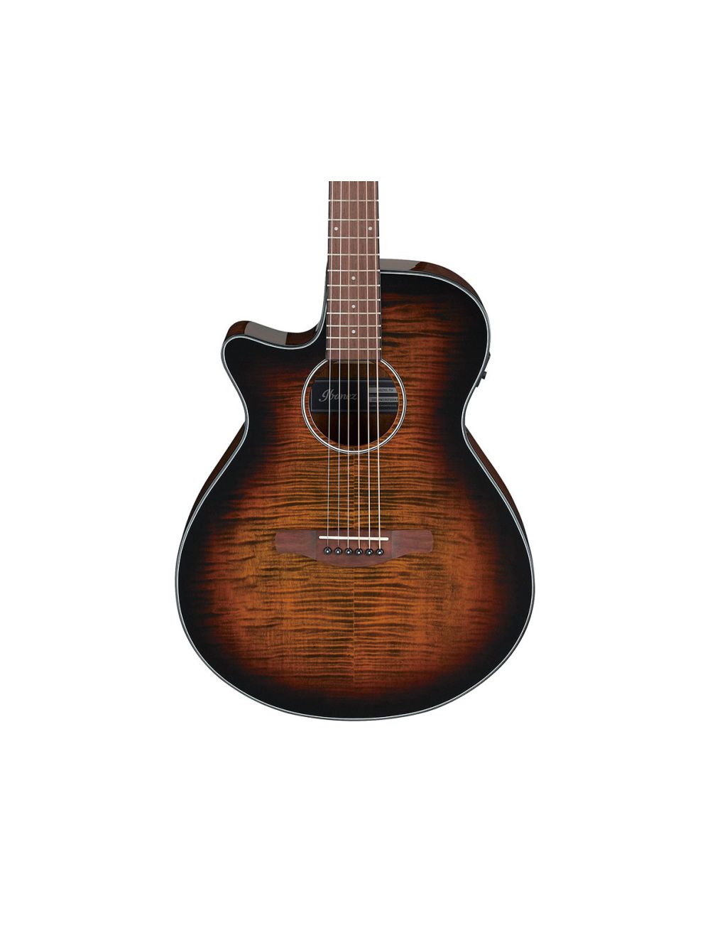 Ibanez AEG70LTIH AEG Acoustic Guitar - Tiger Burst High Gloss