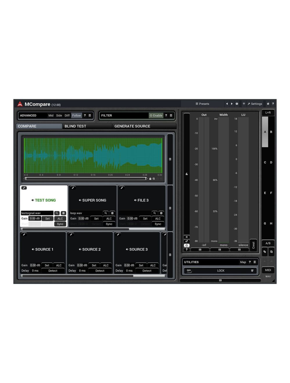 Melda MCompare Reference Tool For Mixing & Mastering