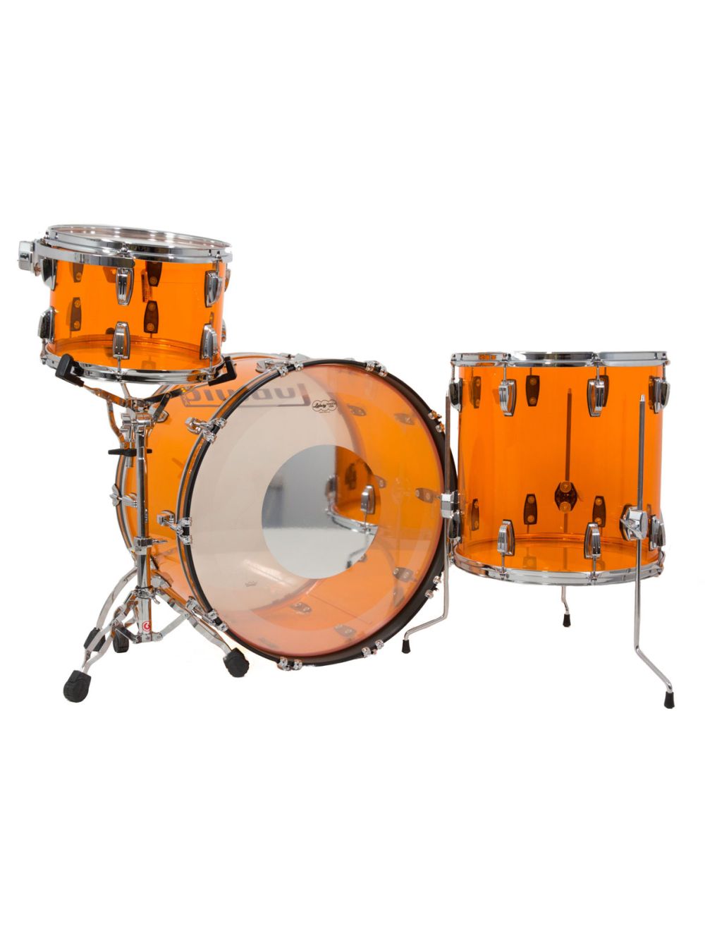 Ludwig Vistalite Pro Beat 3pc Shell Pack w/ 24" Kick - Amber