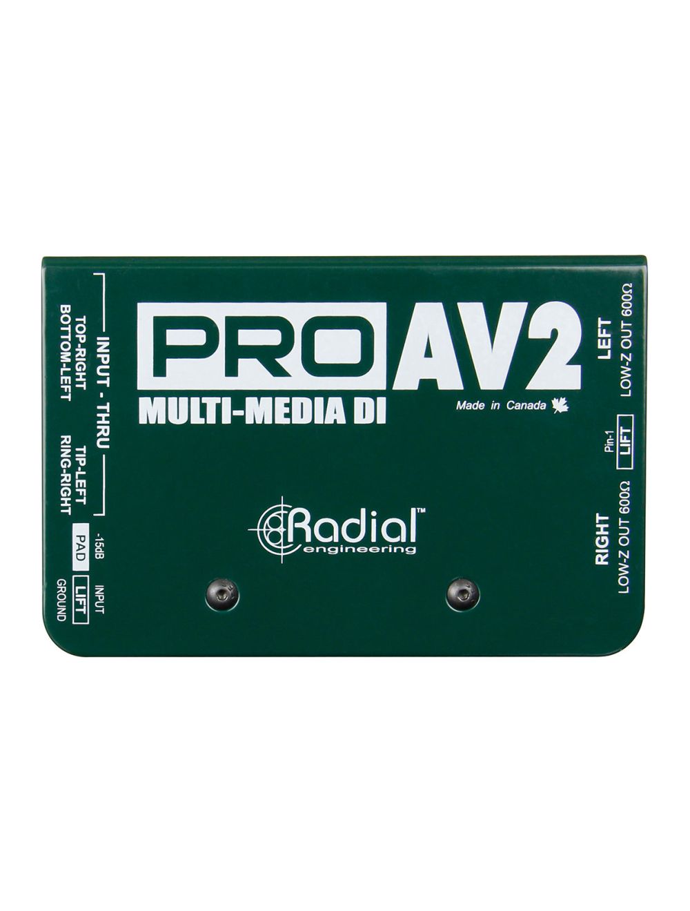 Radial ProAV2 Stereo DI Direct Box - Open Box