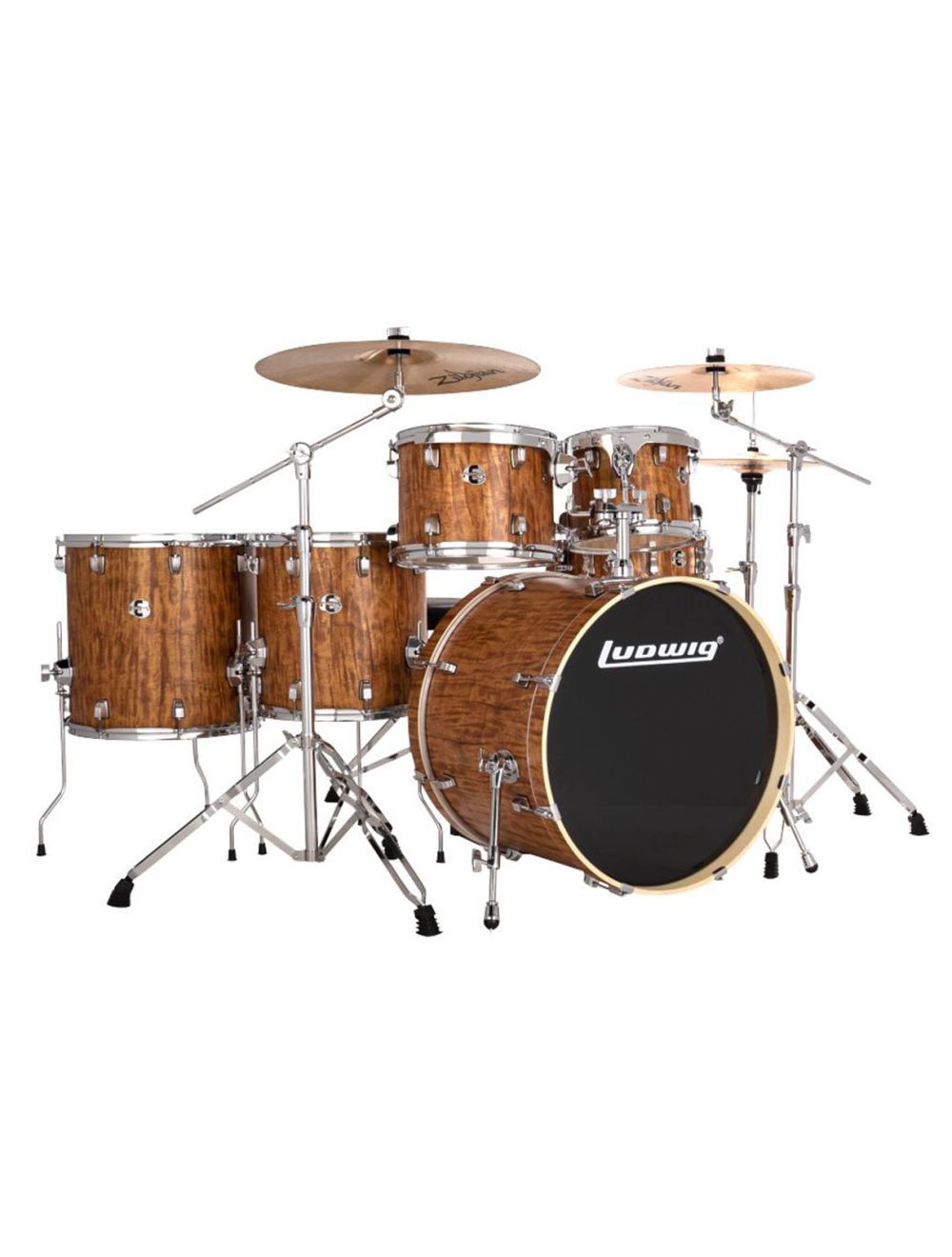 Ludwig Evolution 6-pc Shell Pack w/ 22" Kick - Cherry