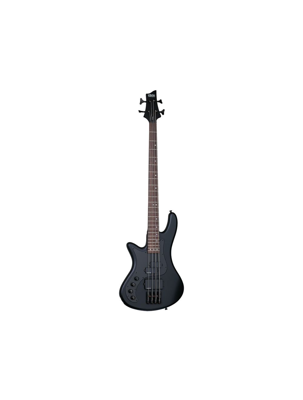 Schecter Stiletto Stealth-4 Left Handed Bass Guitar - Satin Black