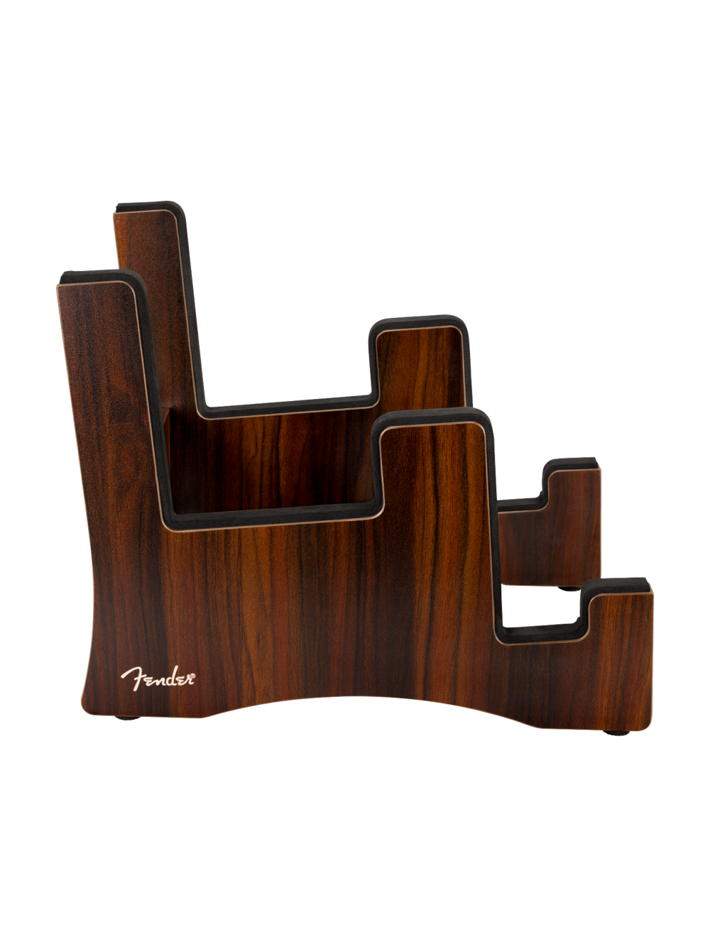 Used Fender Deluxe Wooden 2-Tier Multi Stand - Walnut