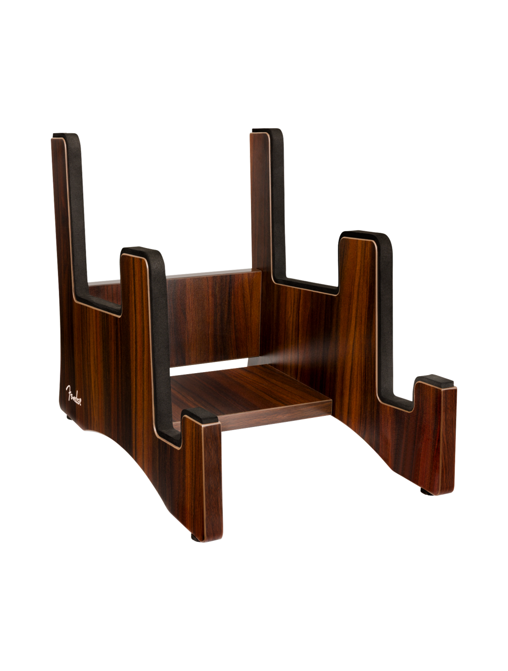 Used Fender Deluxe Wooden 2-Tier Multi Stand - Walnut